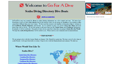 Desktop Screenshot of goforadive.com